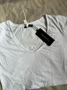 V Neck Crop Top