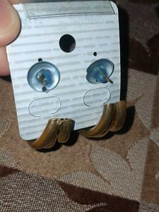 Gold Triple Hoop Earrings