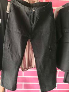 Women&#39;s Baggy Denim Cargo