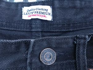 Levi&#39;s Black Straight Leg Jeans