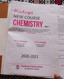 Pradeep&#39;s New Course Chemistry Class 12 Vol1&amp;2