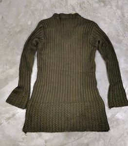 Ribbed Knit Sweater Tunic