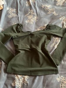 Dark Green Top