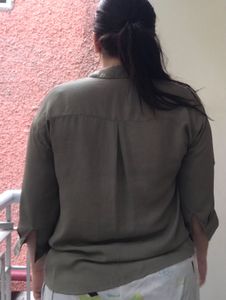 Olive Georgette Shirt