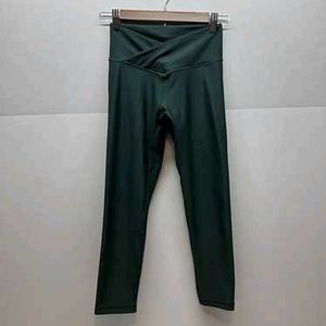Dark Green V Cut  Leggings