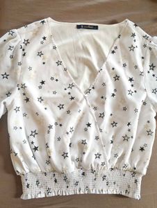 Star Print Blouse
