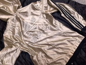 Adidas Metallic Track Jacket-size -s