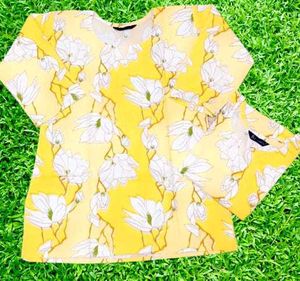 Women's Short Kurti Floral Hand Blocke Printed