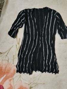 Striped Black Cover-up