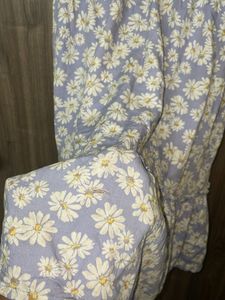Stretchable Lavender Floral Dress