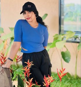 Blue Crop Top