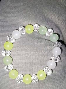 Beaded Bracelet - Pastel & Crystal