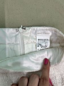 White Tweed Mini Skirt