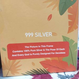 999 Pure Silver Ashtavinayak Frame For HomeTample