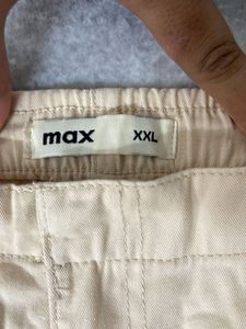 Beige Casual Pants