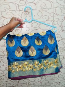 Elegant Blue Silk Saree