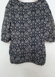 Floral Print Button-Down Top