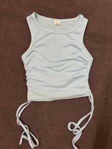 Powder Blue Crop Top