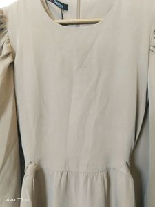 Long Abaya Dress With Back Zipper.