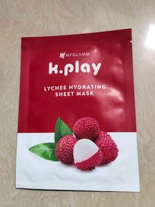 MyGlamm K.Play Lychee Hydrating Sheet Mask-Lychee