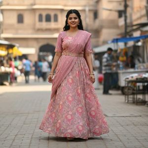 Elegant Pink Lehenga Choli