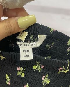 Miss selfridge floral black co-ord