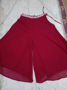 Crop Top Sharara Set