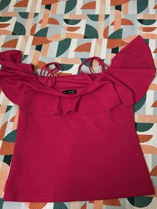 Magenta Crop Top