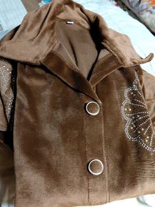 Brown Velvet Cord set new tag,