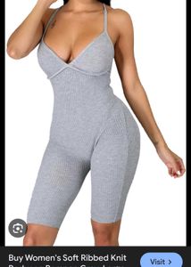 Bodycon Ribbed Romper 🎧🪄🦄🪞