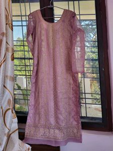 Customised Crushed Silk Suit Set Lavender💜