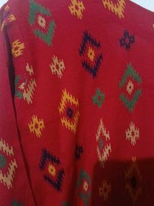 Red Diamond Print Tunic