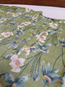 Green Floral Printed Kurti Set with Dupatta