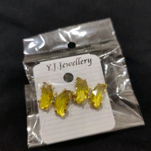 Crystal Butterfly Earring