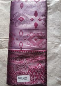 Silver Patola Saree
