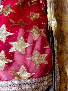 Rich Gold &amp; Red 🍒 Sharara Set