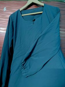 Grey Long Sleeves Abaya