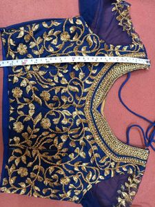 1-TimeUsed NavyBlue Blouse &amp; Dupatta For Lehenga
