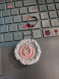 crochet naruto fishcake keychain🍥☆