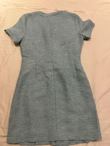 Cute Blue Button Dress