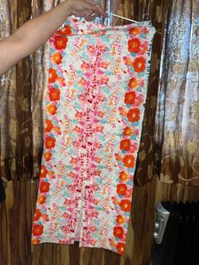Floral Print Long Skirt