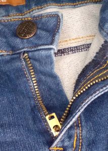 Blue Knee Length Jeans
