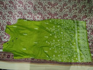 Green Pure Cotton Kurti.