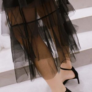 Black Belt Tiered Tulle Dress