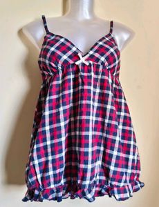 🎁Buy 2 Get 1 Free🎁 Plaid Cami Top Size S/M