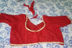 Red Sequence Blouse