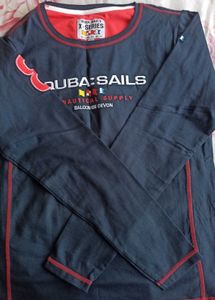 Navy Blue and Red Track Jacket
