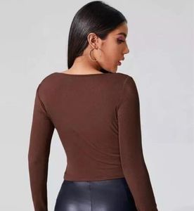 Brown Crop Top
