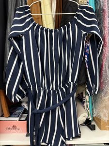 Striped Off-Shoulder Top