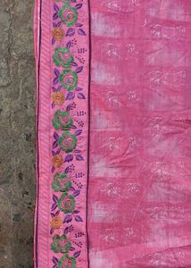 Pink Heavy Embroidery Short Kurta